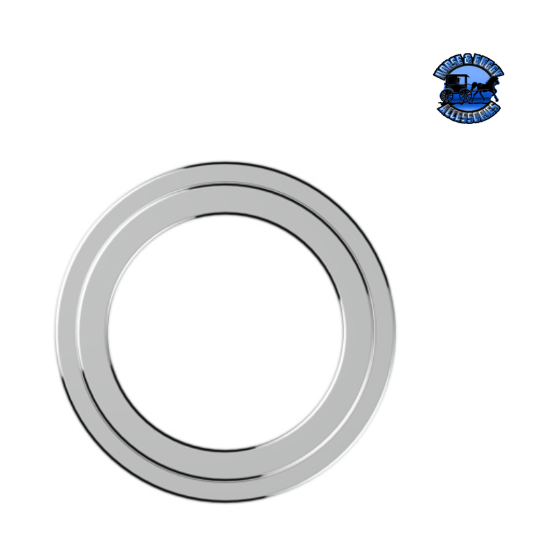 CHROME PLASTIC SMALL GAUGE BEZEL FOR FREIGHTLINER (With or Without Visor) Gauge Bezel With,Without Gray