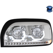 PROJECTION HEADLIGHT WITH LED TURN SIGNAL & LIGHT BAR FOR FREIGHTLINER CENTURY (Choose Color) (Choose Side) HEADLIGHT Chrome / Driver's Side,Chrome / Passenger's Side,Black / Driver's Side,Black / Passenger's Side Gray