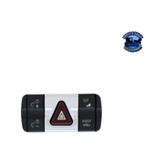 Chrome Plastic Hazard Switch Trim For 2008-2017 Freightliner Cascadia #42416 Hazard Switch Trim Light Gray