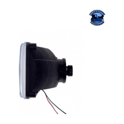 ULTRALIT - 4" X 6" CRYSTAL HEADLIGHT WITH 9 LED POSITION LIGHT (Choose Color) (Choose Side) HEADLIGHT White / Low,White / High,Amber / Low,Amber / High Light Gray