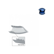 FREIGHTLINER M2-106 24.8" PAINTED BUMPER END (Choose Side) Bumper End Driver's Side,Passenger's Side Gray