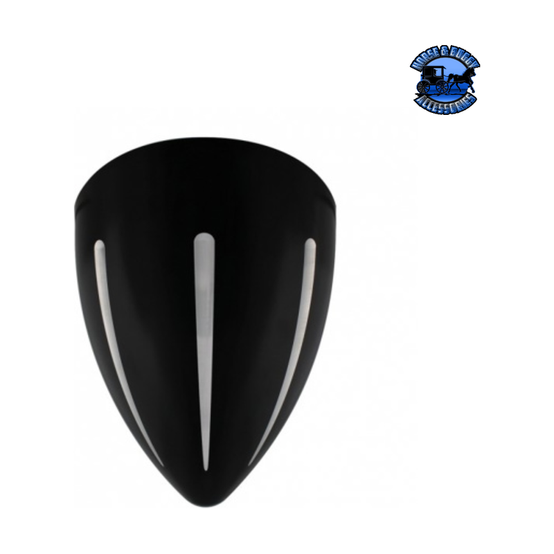 Black "Billet" Style Groove Headlight H4 Bulb With 34 White LED #32668 HEADLIGHT Black