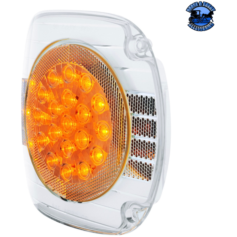 22 LED TURN SIGNAL LIGHT FOR 1996-2010 FREIGHTLINER CENTURY (Choose Color) LED TURN SIGNAL Amber,Clear Light Gray