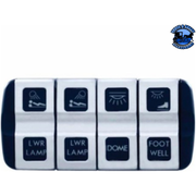 Chrome Plastic Switch Covers - 2 Openings (Card of 2) #42350 Switch Cover Midnight Blue