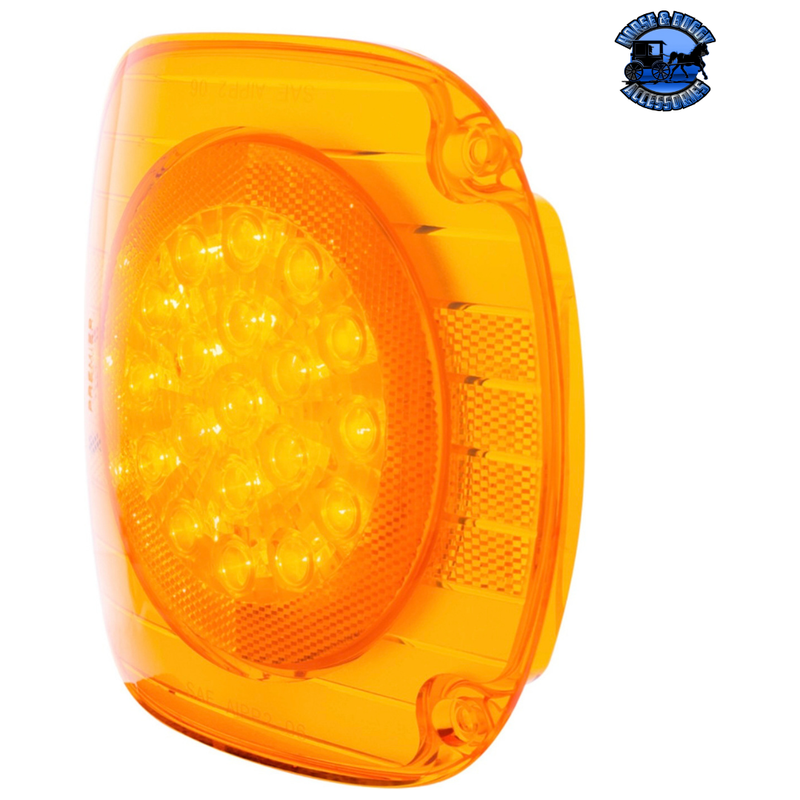 22 LED TURN SIGNAL LIGHT FOR 1996-2010 FREIGHTLINER CENTURY (Choose Color) LED TURN SIGNAL Amber,Clear Orange