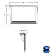 CHROME PLASTIC 7" NAVIGATION SCREEN BEZEL FOR 2012-2021 PETERBILT 579 #20608 Bezel Light Slate Gray
