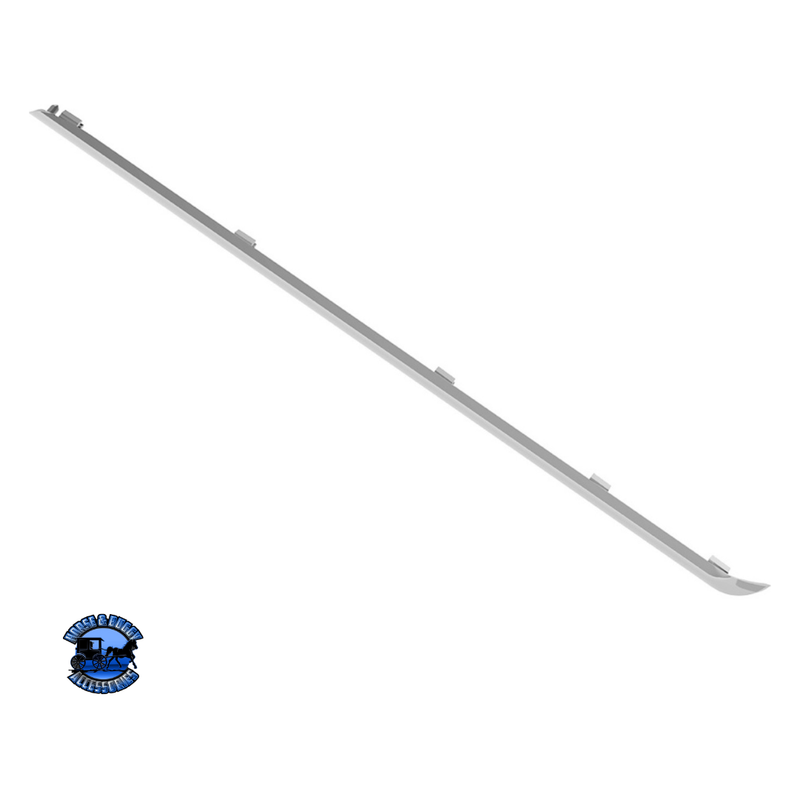 CHROME PLASTIC CENTER DASH LOWER PANEL EDGE TRIM FOR 2018-2023 FREIGHTLINER CASCADIA #42440 DASH TRIM Gray