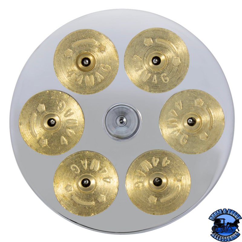 Perilla de válvula de aire de cañón de pistola de aluminio cromado - Atornillable