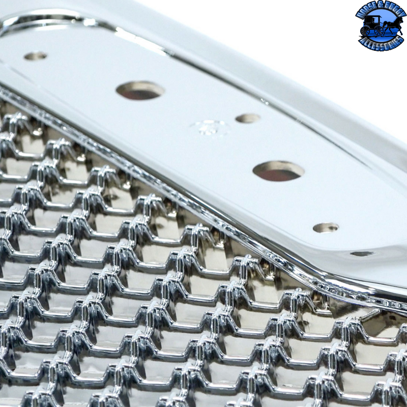 Chrome Mesh Style Grille For Freightliner Columbia #21194 Grille Light Gray