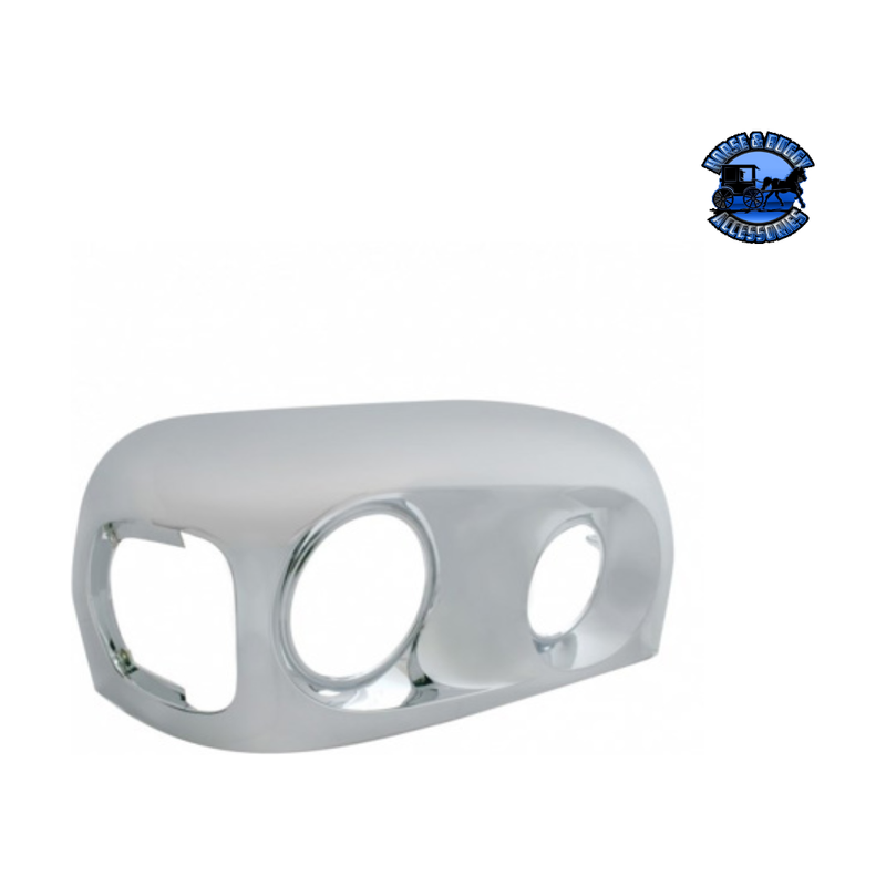 HEADLIGHT BEZEL FOR 2005-2010 FREIGHTLINER CENTURY (Choose Side) Headlight Bezel Passenger's Side Gray