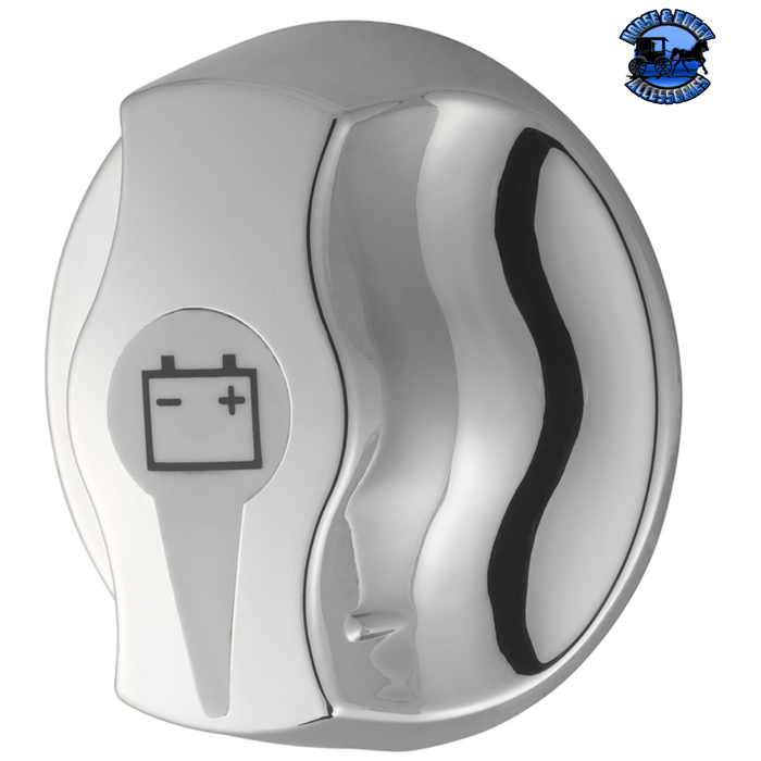Gray Chrome Battery Disconnect Knob For Freightliner #42413 Battery Knob