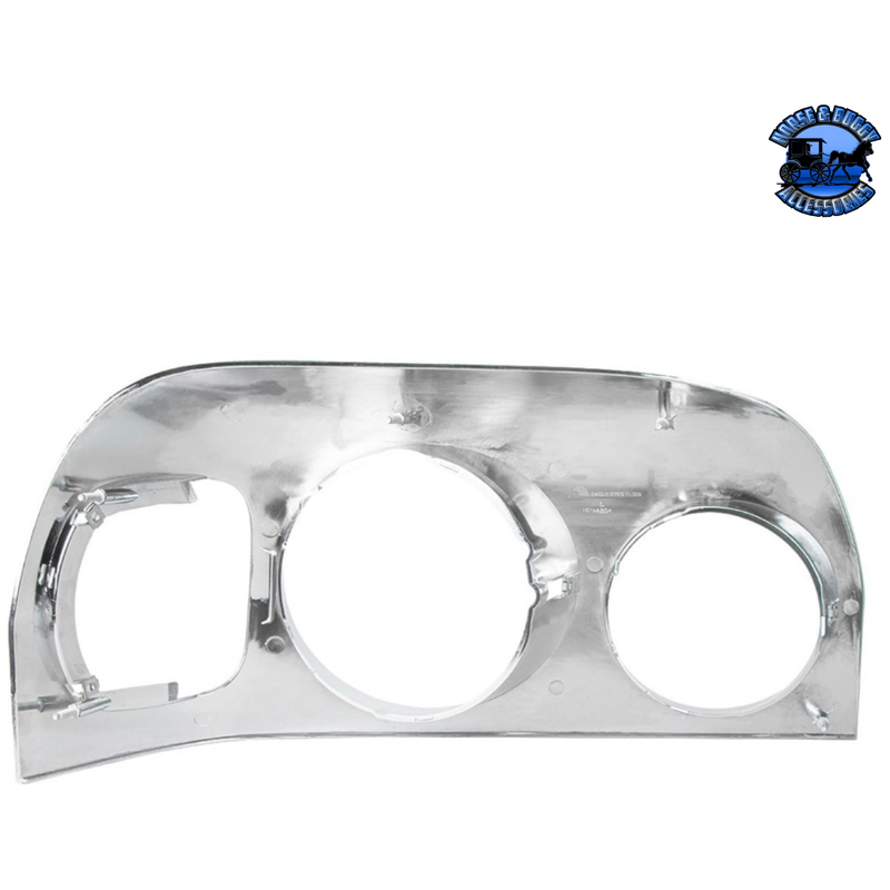 CHROME HEADLIGHT BEZEL FOR 1996-2004 FREIGHTLINER CENTURY -COMPETITION SERIES (Choose Side) Headlight Bezel Driver's Side,Passenger's Side Light Gray
