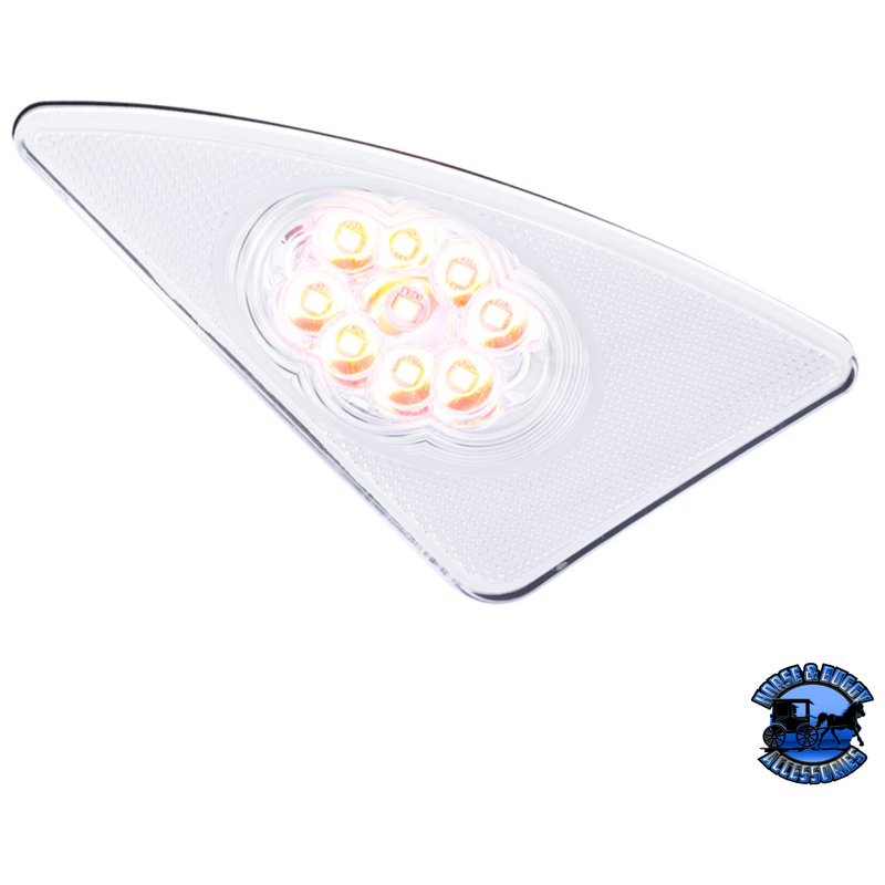 9 LED COMPETITION SERIES FENDER LIGHT FOR 2007-2017 KENWORTH T660 (Choose Side) (Choose Lens) FENDER LIGHT Passenger's Side / Clear Lavender