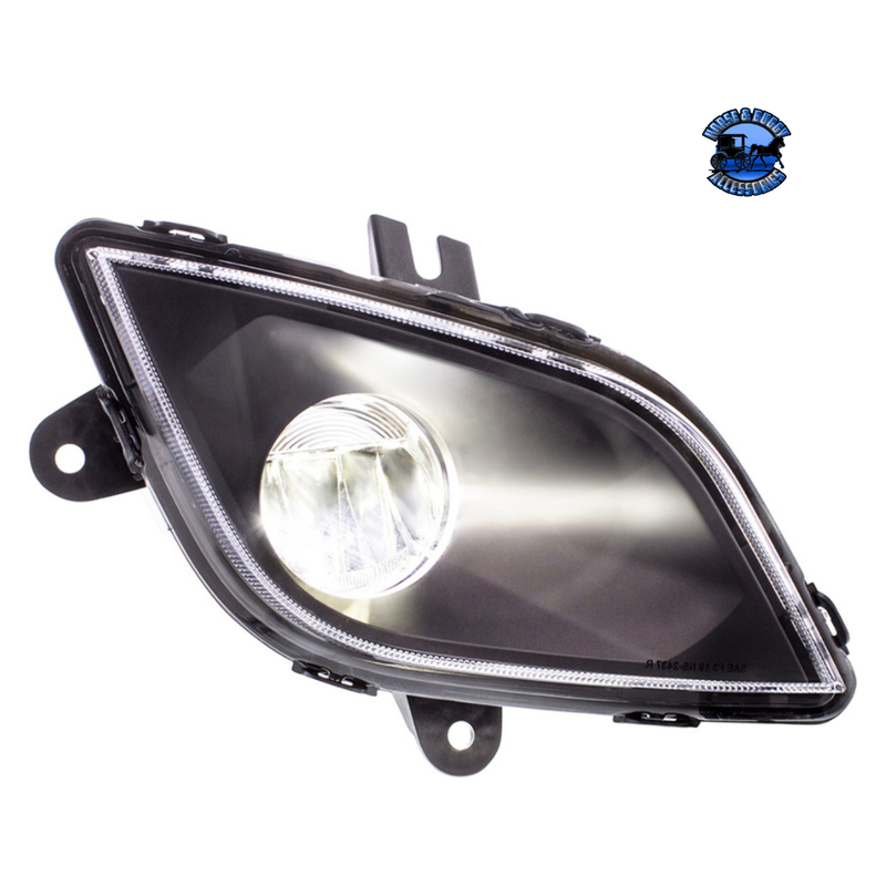 HIGH POWER LED FOG LIGHT FOR 2018-2024 FREIGHTLINER CASCADIA (Choose Color) (Choose Side) Led Light Black / Passenger's Side Dark Slate Gray