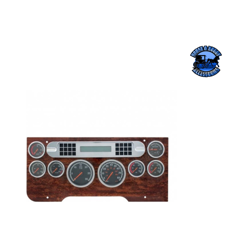 Chrome Plastic Center Dash Warning Light Panel Cover For Freightliner #42372 DASH TRIM Dark Slate Gray