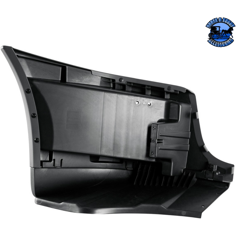 BUMPER END ASSEMBLY WITHOUT FOG LIGHT HOLE FOR 2008-2017 FREIGHTLINER CASCADIA (Choose Side) Bumper End Driver's Side,Passenger's Side Dark Slate Gray