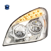 LED HEADLIGHT FOR 2008-2017 FREIGHTLINER CASCADIA (Choose Color) (Choose Side) Headlight Chrome / Driver's Side,Chrome / Passenger's Side,Black / Driver's Side,Black / Passenger's Side Light Gray