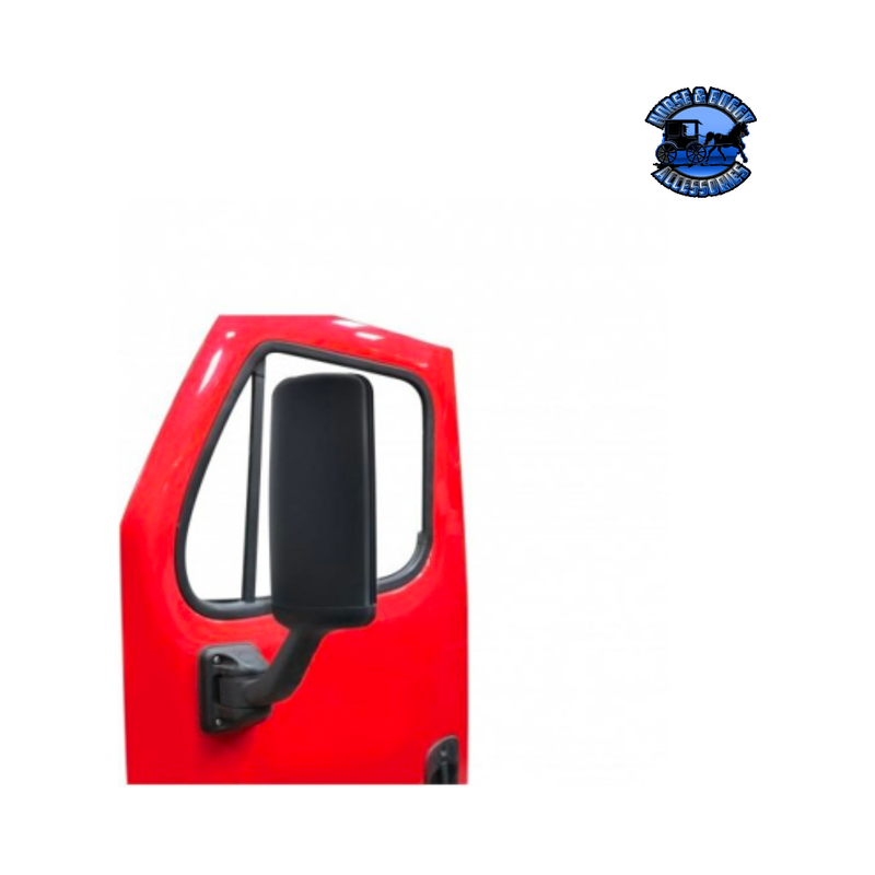 MIRROR ASSEMBLY WITH HEATED MIRROR FOR 2008-2017 FREIGHTLINER CASCADIA (Choose Color) (Choose side) Heated Mirror Black / Driver's Side,Black / Passenger's Side,Chrome / Driver's Side,Chrome / Passenger's Side Red