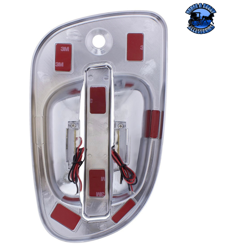 6 AMBER LED CHROME DOOR HANDLE COVER FOR 2008-2017 FREIGHTLINER CASCADIA (Choose Side) LED DOOR HANDLE COVER Driver's Side,Passenger's Side Gray