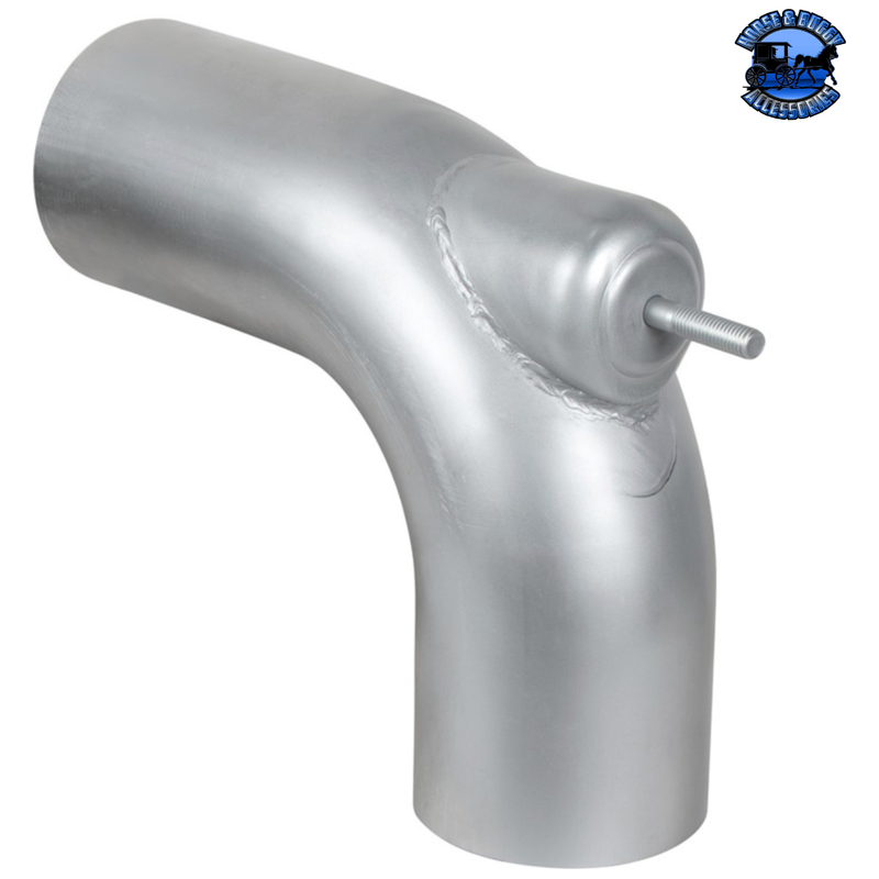 UNITED PACIFIC ALUMINIZED EXHAUST ELBOW FOR FREIGHTLINER CENTURY 04-17476-000 #FLCE-17476-000 EXHAUST Dark Gray