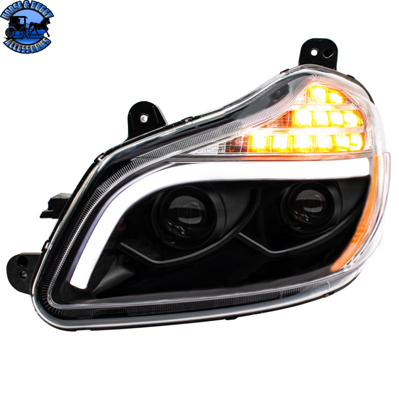 Blackout 8 LED Projection Headlight For 2013-2021 Kenworth T680 (Choose Side)