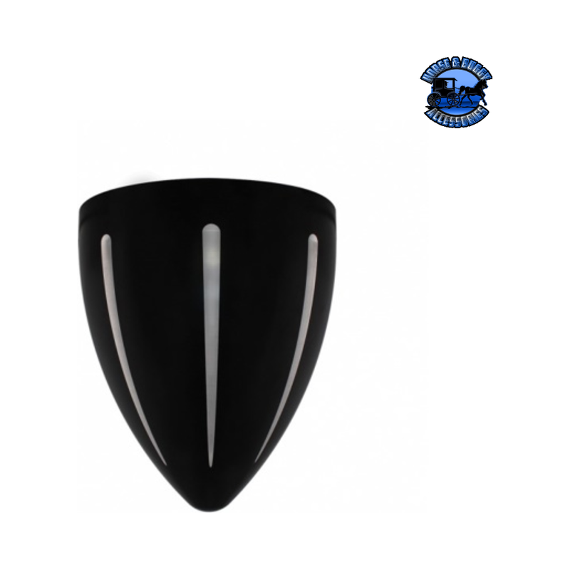 Black "BILLET" Style Groove Headlight Housing #31497 HEADLIGHT Black