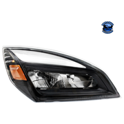 HIGH POWER LED HEADLIGHT FOR 2018-2024 FREIGHTLINER CASCADIA (Choose Color) (Choose Side) HEADLIGHT Black / Passenger's Side Light Gray