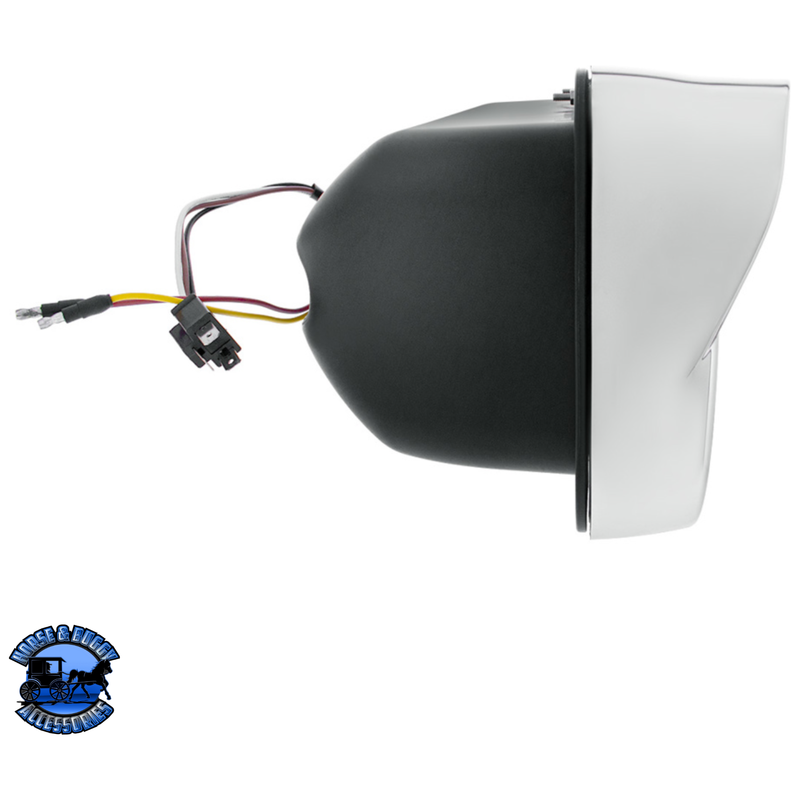 HIGH POWER LED HEADLIGHT WITH TURN SIGNAL AND POSITION LIGHT (Choose Side) (Choose Finish) LED Headlight Chrome / Driver's Side,Chrome / Passenger's Side,Black / Driver's Side,Black / Passenger's Side Dark Slate Gray