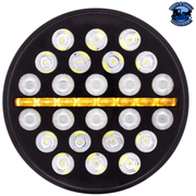 ULTRALIT - 24 HIGH POWER LED CIRCULAR LIGHT WITH DUAL COLOR LED POSITION LIGHT BAR #36452 LED Circular Light Black