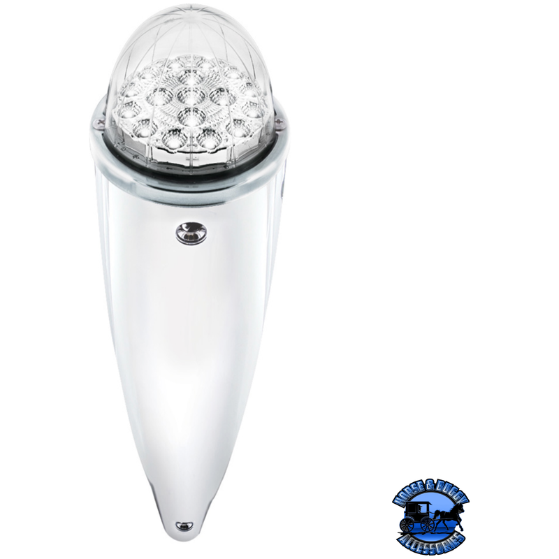 DOUBLE FURY 17 LED DUAL FUNCTION WATERMELON TORPEDO CAB LIGHT (Choose LED Color) CAB LIGHT Amber and Blue,Amber and Green,Amber and Purple Lavender