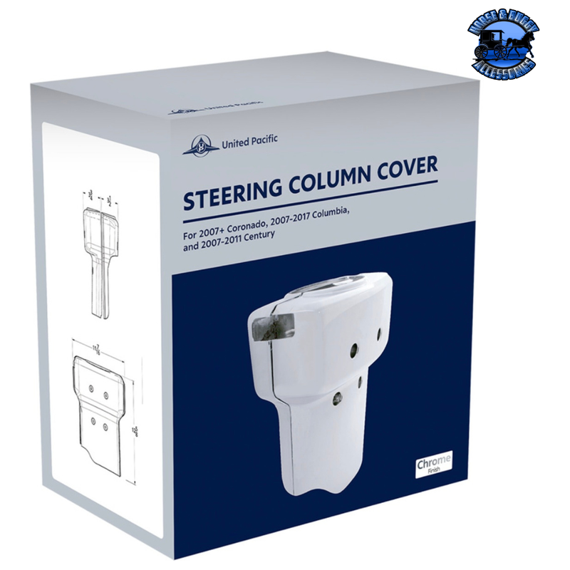CHROME PLASTIC STEERING COLUMN COVER FOR 2007+ CORONADO, 2007-2017 COLUMBIA, AND 2007-2011 CENTURY #42056 Steering Column Midnight Blue