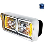 10 HIGH POWER LED PROJECTION HEADLIGHT WITH LED TURN SIGNAL & POSITION LIGHT BAR (Choose Side) (Choose Color) LED Headlight Chrome / Driver's Side,Chrome / Passenger's Side,Black / Driver's Side,Black / Passenger's Side Dark Slate Gray