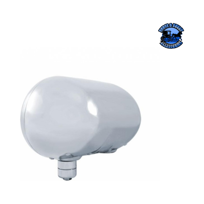 HEADLIGHT ASSEMBLY WITH CRYSTAL HALOGEN BULBS & 304 SS HOUSING FOR PETERBILT 359 (Choose Side) HEADLIGHT Driver's Side,Passenger's Side Light Gray