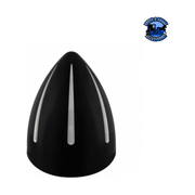 Black "Billet" Style Groove Headlight With Visor H6024 Bulb #32678 HEADLIGHT Black