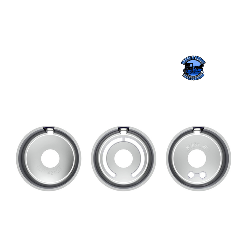 CHROME PLASTIC A/C CONTROL 6-PIECE DIAL COVERS FOR 2018-2023 FREIGHTLINER CASCADIA #42426 Dial Cover Light Gray