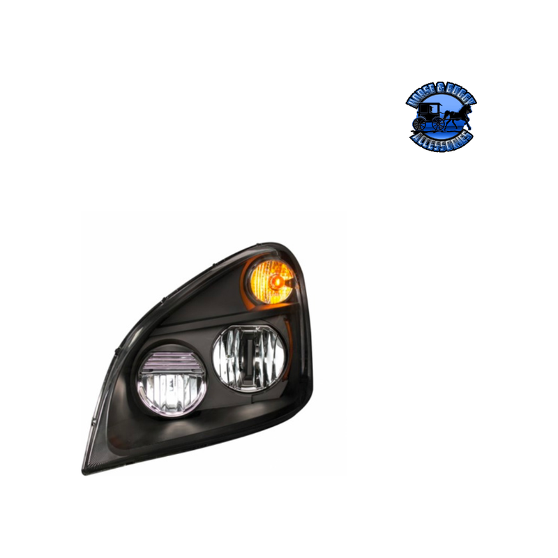 BLACKOUT LED HEADLIGHT FOR 2008-2017 FREIGHTLINER CASCADIA (Choose Side) LED Headlight Driver's Side,Passenger's Side Dark Slate Gray