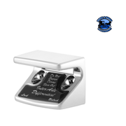 CHROME PLASTIC AXLE/DIFFERENTIAL SWITCH GUARD WITH GLOSSY STICKER FOR 1990-2010 FREIGHTLINER CLASSIC (Choose Color) Axle/Differential Switch Guard Blue,Black,Red,Silver,Green,Purple Dark Slate Gray