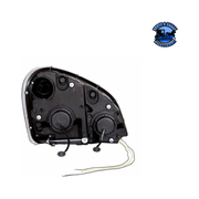 PROJECTION HEADLIGHT W/DUAL FUNCTION AMBER LED POSITION LIGHTS FOR 2008-17 FL CASCADIA (Choose Color) (Choose Side) LED Headlight Chrome / Driver's Side,Chrome / Passenger's Side,Black / Driver's Side,Black / Passenger's Side Dark Slate Gray