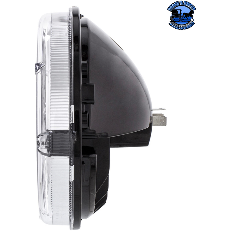 ULTRALIT - Heated 7" LED Headlight With Polycarbonate Lens & Housing #34138 Heated LED Headlights Light Gray