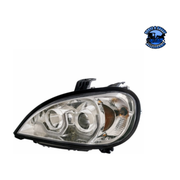 PROJECTION HEADLIGHT WITH DUAL FUNCTION LIGHT BAR FOR 2001-2020 FREIGHTLINER COLUMBIA (Choose Color) (Choose Side) HEADLIGHT Chrome / Driver's Side,Chrome / Passenger's Side,Black / Driver's Side,Black / Passenger's Side Dark Slate Gray