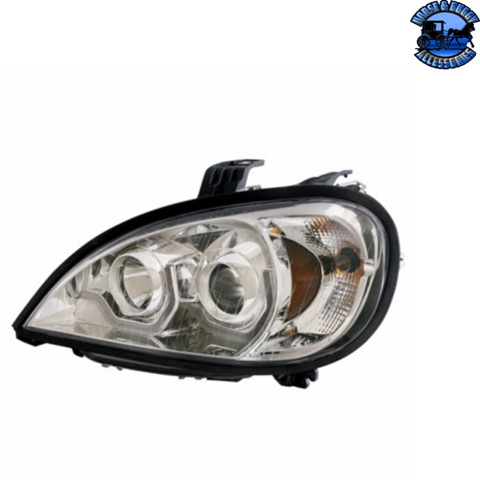 Dark Slate Gray PROJECTION HEADLIGHT WITH DUAL FUNCTION LIGHT BAR FOR 2001-2020 FREIGHTLINER COLUMBIA (Choose Color) (Choose Side) HEADLIGHT Chrome / Driver's Side,Chrome / Passenger's Side,Black / Driver's Side,Black / Passenger's Side
