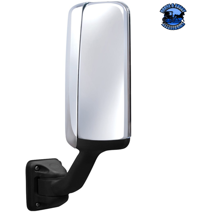 Black AERO MIRROR COVER FOR 2008-2017 FREIGHTLINER CASCADIA (Choose Side) Mirror Cover Driver's Side,Passenger's Side
