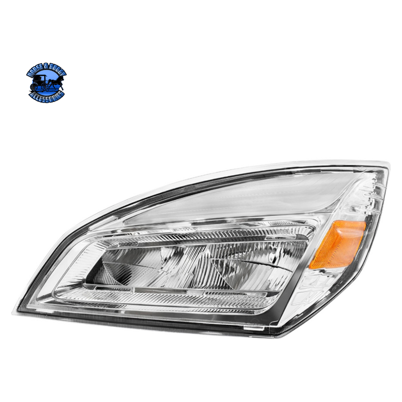 HIGH POWER LED HEADLIGHT FOR 2018-2024 FREIGHTLINER CASCADIA (Choose Color) (Choose Side) HEADLIGHT Chrome / Driver's Side,Chrome / Passenger's Side,Black / Driver's Side,Black / Passenger's Side Light Gray