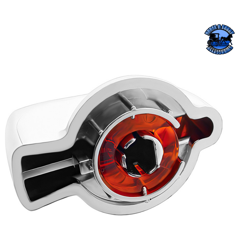 Chrome Plastic A/C Control Knob For Freightliner Coronado (2005-2009, 2011-2014) & Columbia (2005-2010) #42020 A/C Control Knob Light Gray