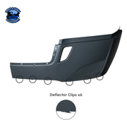 BUMPER COVER WITHOUT FOG LIGHT OPENING & WITH DEFLECTOR HOLES FOR 2018-2024 FL CASCADIA (Choose Side) Bumper Cover Driver's Side,Passenger's Side Dark Slate Gray