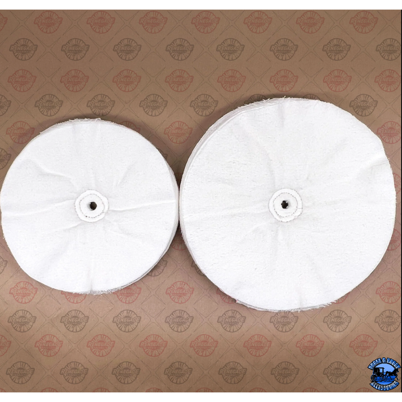 Renegade 40-Ply Sewn Buffing Wheels 8" and 10" Sewn Buffing Wheels 8 Inch,10 Inch Dim Gray