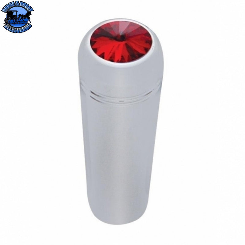 UP-40018P 1-7/8" Short Aluminum Toggle Switch Extension With Crystal For Kenworth - Red Crystal (2-Pack)