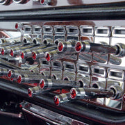 #40023P 2-1/4" Long Aluminum Toggle Switch Extension With Crystal For Kenworth - Red Crystal (2-Pack) TOGGLE SWITCH Dark Slate Gray