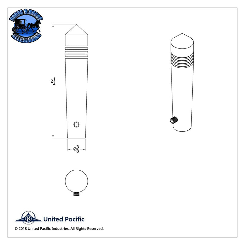 Extensión larga para interruptor de palanca Peterbilt - Puntiaguda (paquete de 2)
