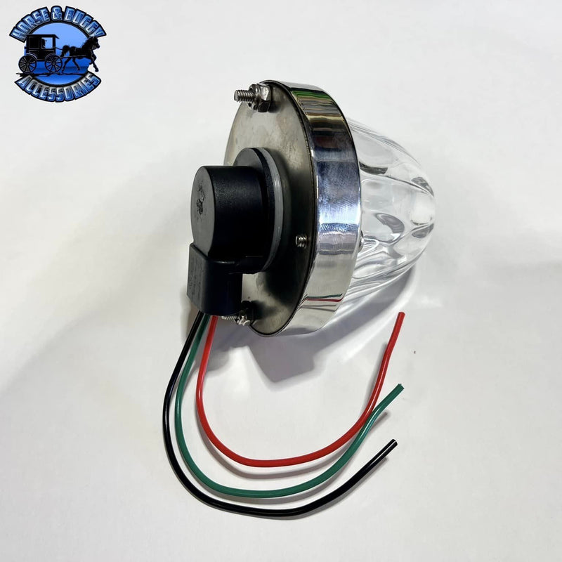 3 wire 3157 bulb-Sealed clear lens glass watermelon kit (bulb not included) #nu-3157-lc watermelon glass lens Light Gray